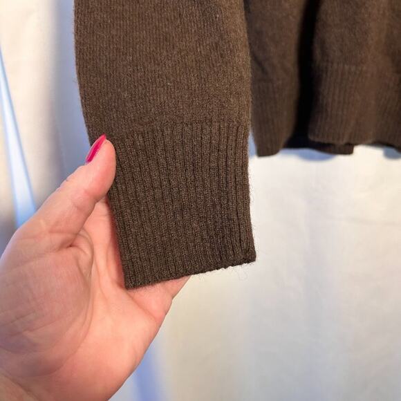 Muji Sweater Brown Wool Yak Blend Crewneck Pullover Knit Mens XL - Picture 5 of 7